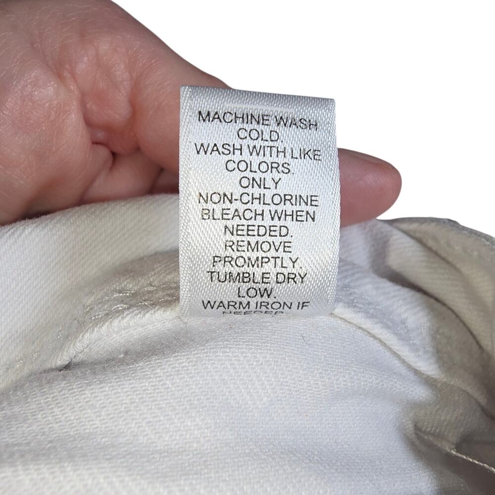 Women's Est. 1946 Denim White Midrise Crop Distressed Hem Jeans - 16 Classic - Picture 8 of 11